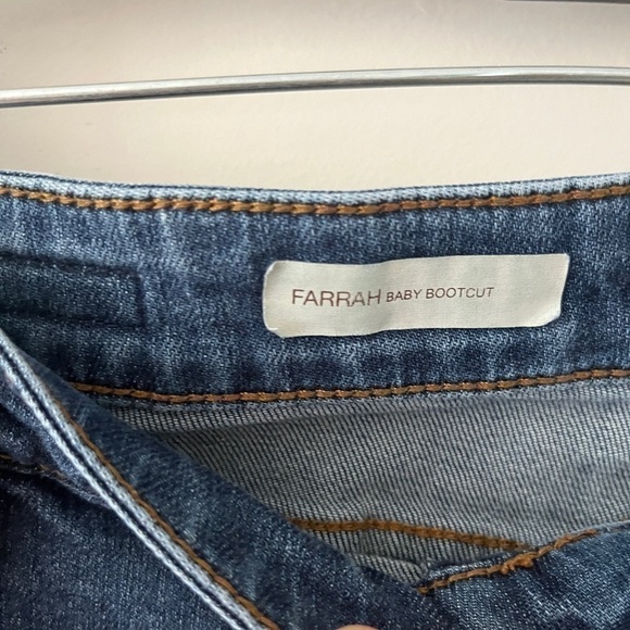 Kut from the Kloth Farrah Baby Bootcut jeans sz 6 raw hem - Picture 6 of 13